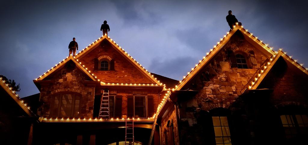 X mas Home Lighting installation